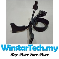 Dual SATA 2 x 15pin 15 pin SATA Male To PCIe 8Pin 8 pin (6+2) Male Graphic Card Power Cable (black)