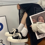 MISTERY รองเท้าผ้าใบผู้หญิง รุ่น CREAM สีขาว（MIS-614）