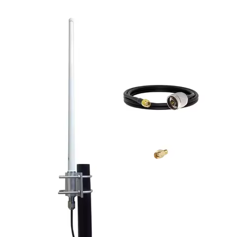 Outdoor WiFi Omni Directional Antenna Dual Band 2.4GHz 5.8GHz 12dBi Long Range for Wireless Router w