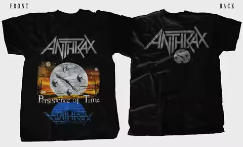 New Dtg/dtf Printed T-shirt ANTHRAX Persistence of Time