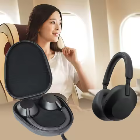 For Sony WH1000XM5 Earphone Hard Carrying Case Portable Storage Bag Travel EVA Protective Case for S