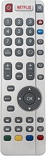 AULCMEET Replacement Remote Control Suitable for Sharp Aquos TV LC-43CUG8062K LC-43CUG8461KS LC-49CF