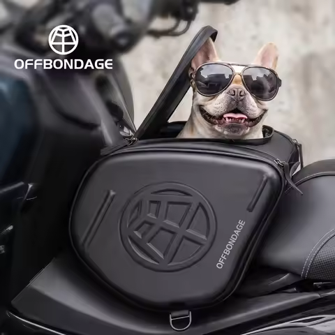OFFBONDAGE Scooter Tunnel Bag EVA Hard Shell Motorcycle Fuel Tank Bag Pedal Bag for Yamaha XMAX 125 