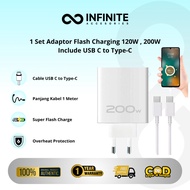 Vivo C to C Flash Charging 120w / 200w Fullset Cable Adapter Charger Set