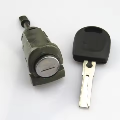1 Set Car Front Right Side Door Lock Cylinder & Key Set Kit For VW Passat B5 Seat Leon Toled Parts 3