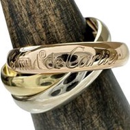 CARTIER Trinity 戒指，尺寸 10，18K 金/黃金/白金/玫瑰金，7.4 克，尺寸 50，女士