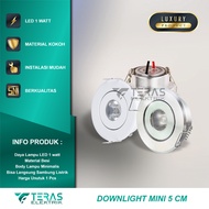 1 Watt mini downlight, 1w kitchen lamp, cupboard downlight