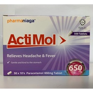 PARACETAMOL ACTIMOL 650MG 500TAB ( 1 KOTAK)