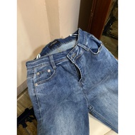 PRELOVED ECINOS FLARED DENIM JEANS SIZE M