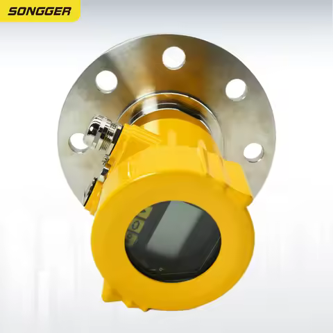 80GHz Radar Level Transmitter Flange Mounted Non-Contact Radar Level Meter DN50 DN100 4-20mA HART Se