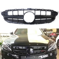 E63 Style Grill For Mercedes Benz C Class W205 2014-2018 C180 C200 C250 C300 C350 C43 Front Grille U