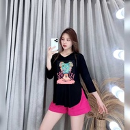 Women's 3 Sleeve T-Shirt/4 - Women's T-Shirt - Printing T-Shirt