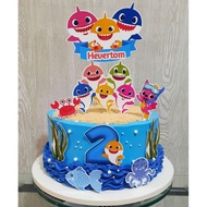 Baby shark cake Topper/Birthday cake baner