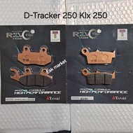 ผ้าเบรค Kawasaki D-Tracker 250 และ KLX250(เท่านั้น) ปี 09-18 Yasaki revoteq แท้ ส่งทุกวัน