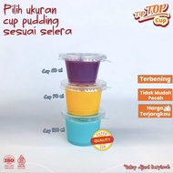 WH TIPTOP CUP JELLY/PUDDING 60ML/ 90ML 100ML [50PCS] Plastic Cup Pudding Cup Jelly Cup Disposable Cu
