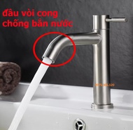 Vòi Rửa Mặt Lavabo Vòi Lạnh chất liệu inox 304 N6000 Fotar vòi sáng đẹp khách mua nhiều inox 304 chu