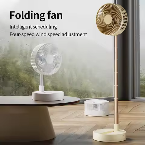 KASYDoFF Portable Oscillating Desk Fan, 8-Inch＆ 5400mAh USB Battery Operated Fan with 4 Speed Strong