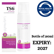 TS6 Intensive Cleansing Mousse 180ml Intimate Feminine Wash With Probiotic Essence [Exp: May 2027]