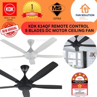 KDK K14QF-DG (Dark Grey) / K14QF-WT (White) REMOTE CONTROL 5 BLADES CEILING FAN DC MOTOR. KIPAS CEILING KDK SIRIM. 吊扇KDK