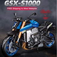 JIE STAR 58014 SUZUKI GSX-S1000 Building Block Motorbike 2046 Pcs Brick Toys