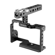 【PULUZ. dg】 PULUZ Video Camera Cage Stabilizer with Handle for Sony A6600 / ILCE-6600(Black)