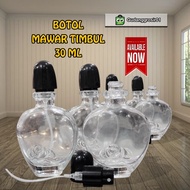 Botol Parfum kosong Mawar Timbul 35ml / Botol unik