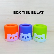 Lovenia Round Cylinder Tissue Holder with Panda Motif