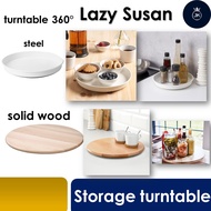 ikea lazy Susan Organizer Kitchen Turntable for Cabinet Pantry Table Organization birch solid wood, 39cm - 26cm steel Round Table Rotating Dining Table Top Round