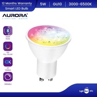 Aurora 5W GU10 Smart LED Bulb RGB & Colour Exchange Tunable & Dimmable 3000k-6500K Smart Bluetooth L