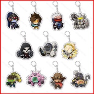Overwatch Shimada Genji Hanzo DVA Tracer Cole Cassidy acylic key holder keychain bag pendant