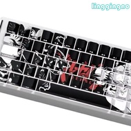 RR 74Key Translucents Keycaps Berserks Side Print Backlit Shines Through Keycaps for 60 61 65 67 68 