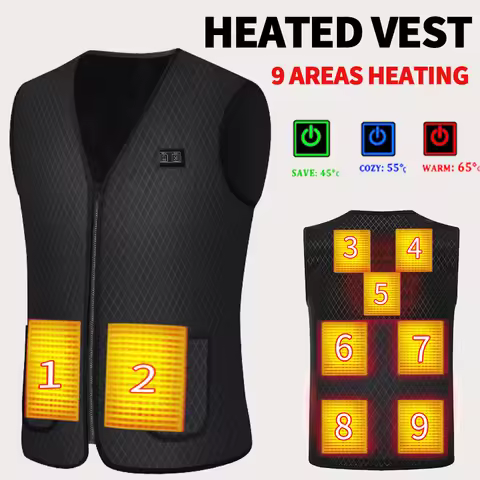 9 zones heated jacket heated vest clothing heated jackets men woman electric heated jacket clothing 