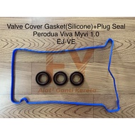 VALVE COVER GASKET (SILICONE) + PLUG SEAL PERODUA VIVA MYVI 1.0 (EJ-VE) (11213-97403 / 11193-B0010)
