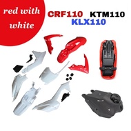 ชุดสีวิบาก Crf110 Crf125 ชุดใหญ่เปลงวิบากได้กับทุกรุ่น สีเเดง ชุดสี CRF 110-125CC วิบากแปลง ขนาด110cc ขนาด125cc ครบชุด แฟริ่งแปลงใส่วิบาก