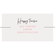 UEC English Senior Error Identification exercise 200 questions 高中统考英文练习
