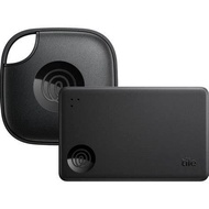 "TILE STARTER 2-PACK (2024) BLUETOOTH TRACKING DEVICES - BLACK,  (1 MATE & 1 SLIM)"