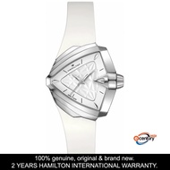 Hamilton H24251310 Women's Ventura S Quartz White Rubber Strap Watch