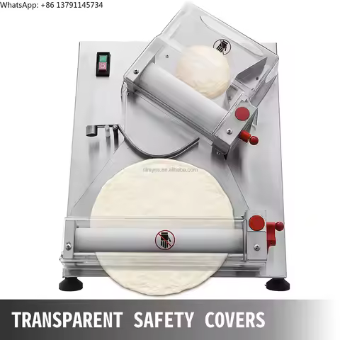 Manual Small Dough Roller Sheeter Machine Electric Baking Bread Pizza Dough Roller Automatic Pizza D