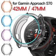 Case for Garmin Approach S70 42mm 47mm Soft TPU Cover Protector for Approach S70 Anti-scratch Bumper