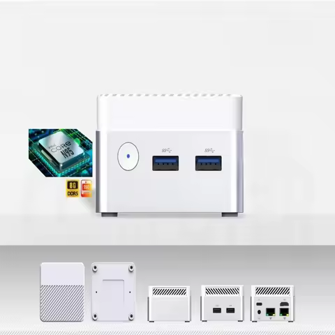 Sleek Gaming Mini PC Alder-N Lake N95 16GB RAM 1TB SSD Integrated GPU High Speed Computing