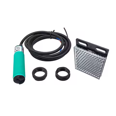 E3F-R2N1 Feedback Reflective Photoelectric Switch NPN PNP DC5-36V Detection Range 2m Adjustable NK/N
