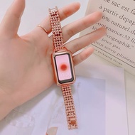 Six Generations Color Metal Replacement Strap for Huawei Band 6 / Huawei Band 7 / Honor Band 6 Sport