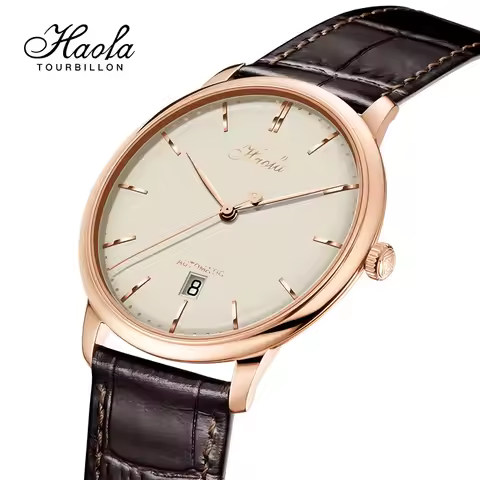 Haofa Automatic Mechanical Business Watch for Men Sapphire Automatic Movement Ultra-thin Watches Men