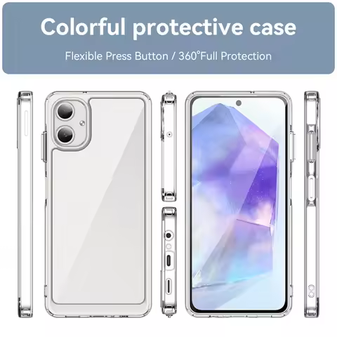 For Samsung A06 Case Cover Samsung Galaxy A06 Capas New Shockproof Phone Bumper Back Transparent Col
