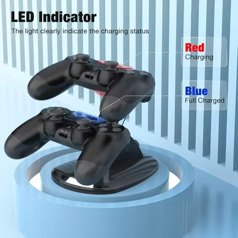 For PS4 Controller Fast Charging Station Dual Charging Dock Charger Stand For PlayStation 4 PS4 / PS