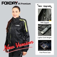 FOXDRY05 Premium Waterproof Rain Coat Raincoat Suit/Foxdry 05 Baju Hujan Jaket Hujan Motorsikal