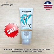 27% Sale!!! EXP03/2026 Australian Gold® Botanical SPF50 Tinted Face BB Cream For Rice To Tones 88ml 