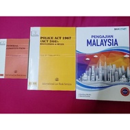 buku pengajian malaysia, police act 1967, federal constitution (unikop)
