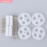 ZHOMKI89 RC Quadcopter Drone Spare Parts, Durable White Gearsets Motor Gear,  Plastic&Copper Aircraf