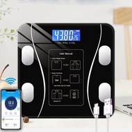 Ready Stock Penimbang USB Body fat scale Weightscale PENIMBANG BERAT 9in1 version Digital Smart Blue